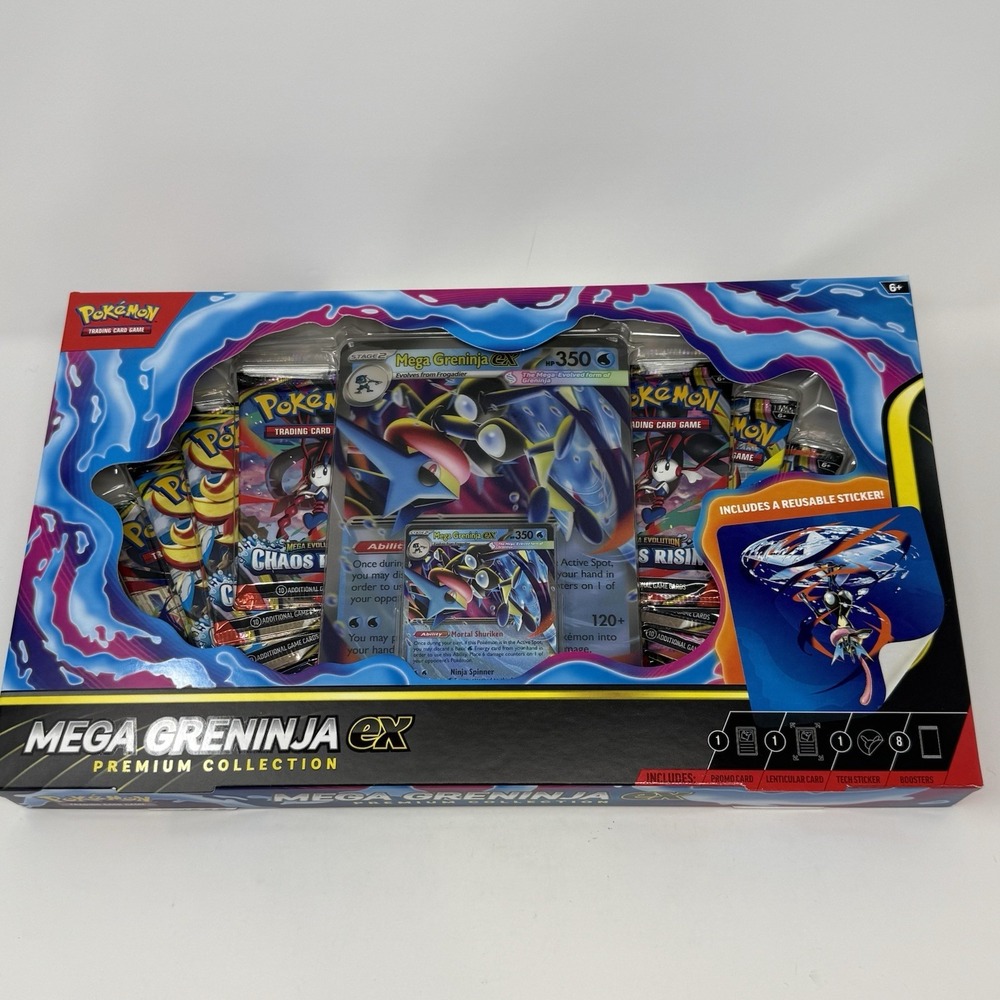 Mega Greninja ex Premium Collection Box Pokemon TCG Factory Sealed